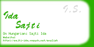 ida sajti business card